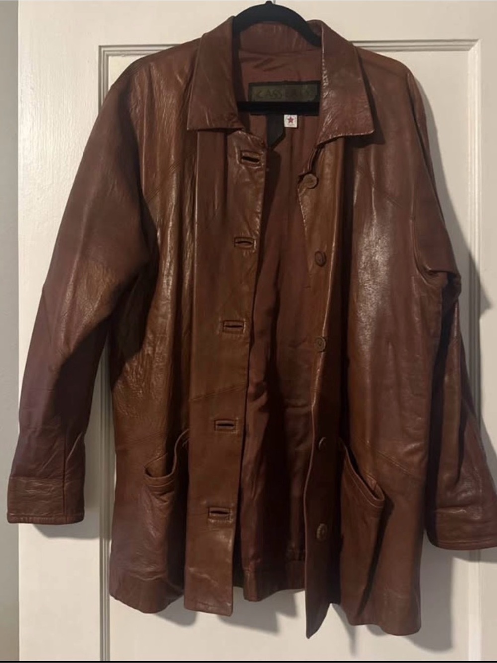 Vintage Casserly Brown Leather Jacket